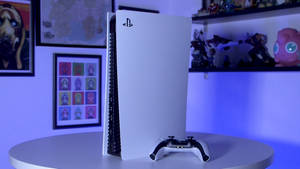 Ps5 Ensemble With Anime Collectibles Wallpaper