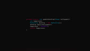 Simple Code In Black Desktop Wallpaper