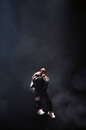 Smoke Surround Kanye West Android Wallpaper