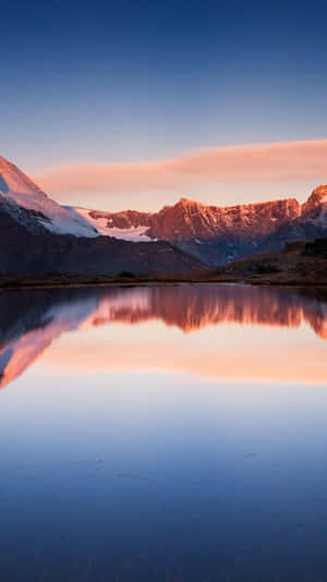 Sunset And Mountains Nature 4k Iphone Wallpaper