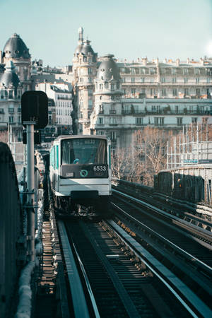 Time-honored Tradition Of Travelling By Train In The Old City. Wallpaper