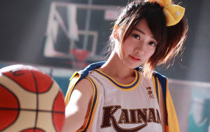 Tokyo Japan Girl With Basketball Wallpaper