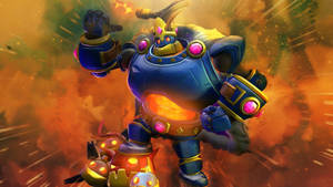 Video Game Paladins Bomb King Default Skin Explosion Wallpaper