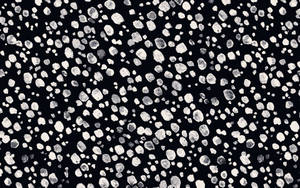 White Paint Splatter In Black Indie Art Wallpaper