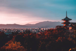 Witness The Beauty Of Kiyomizu-dera Temple In Kyoto, Japan Wallpaper