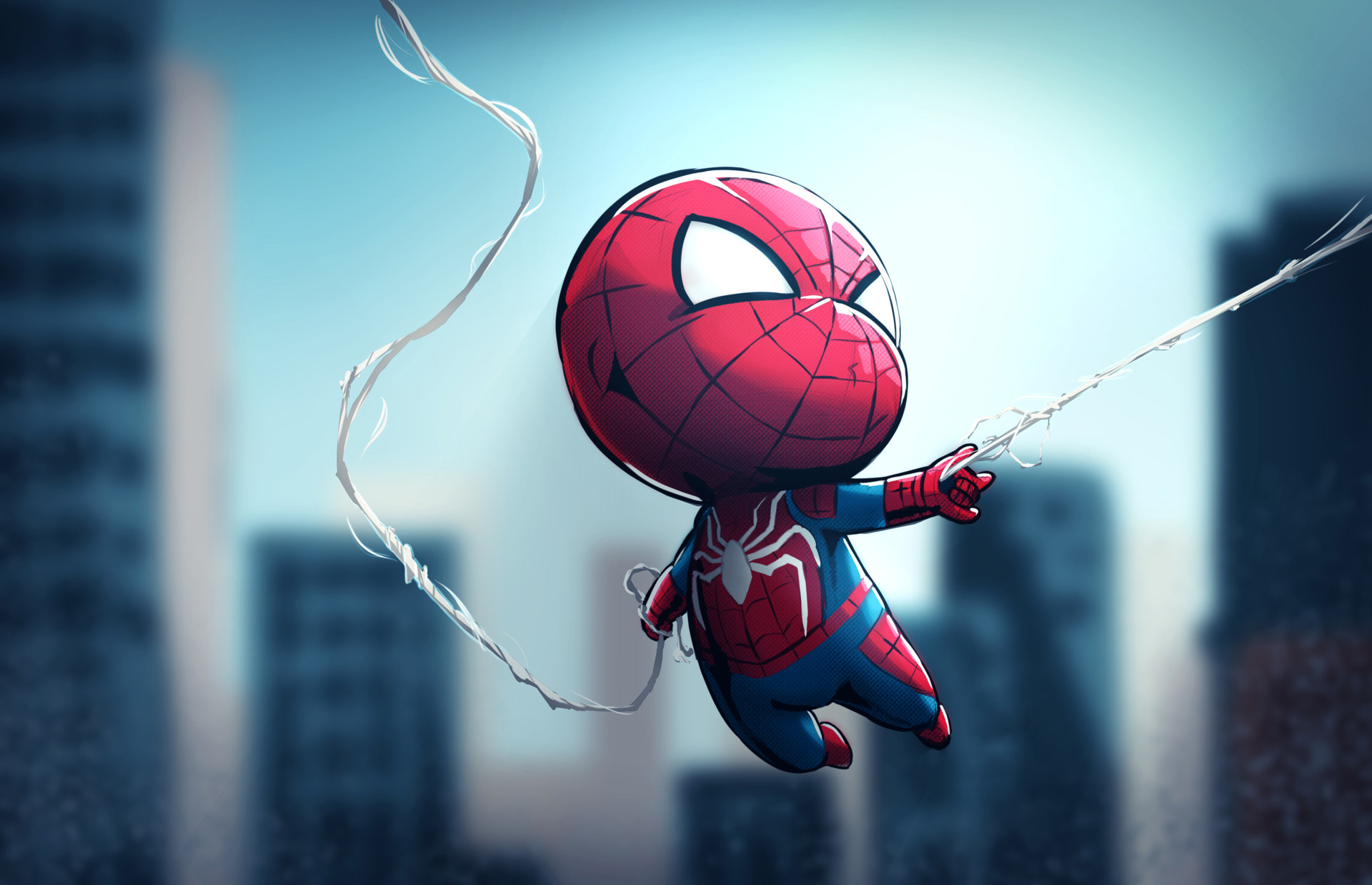 Chibi Spider Man Wallpaper