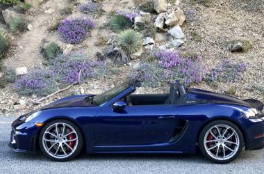 Blue Porsche 718 Spyder