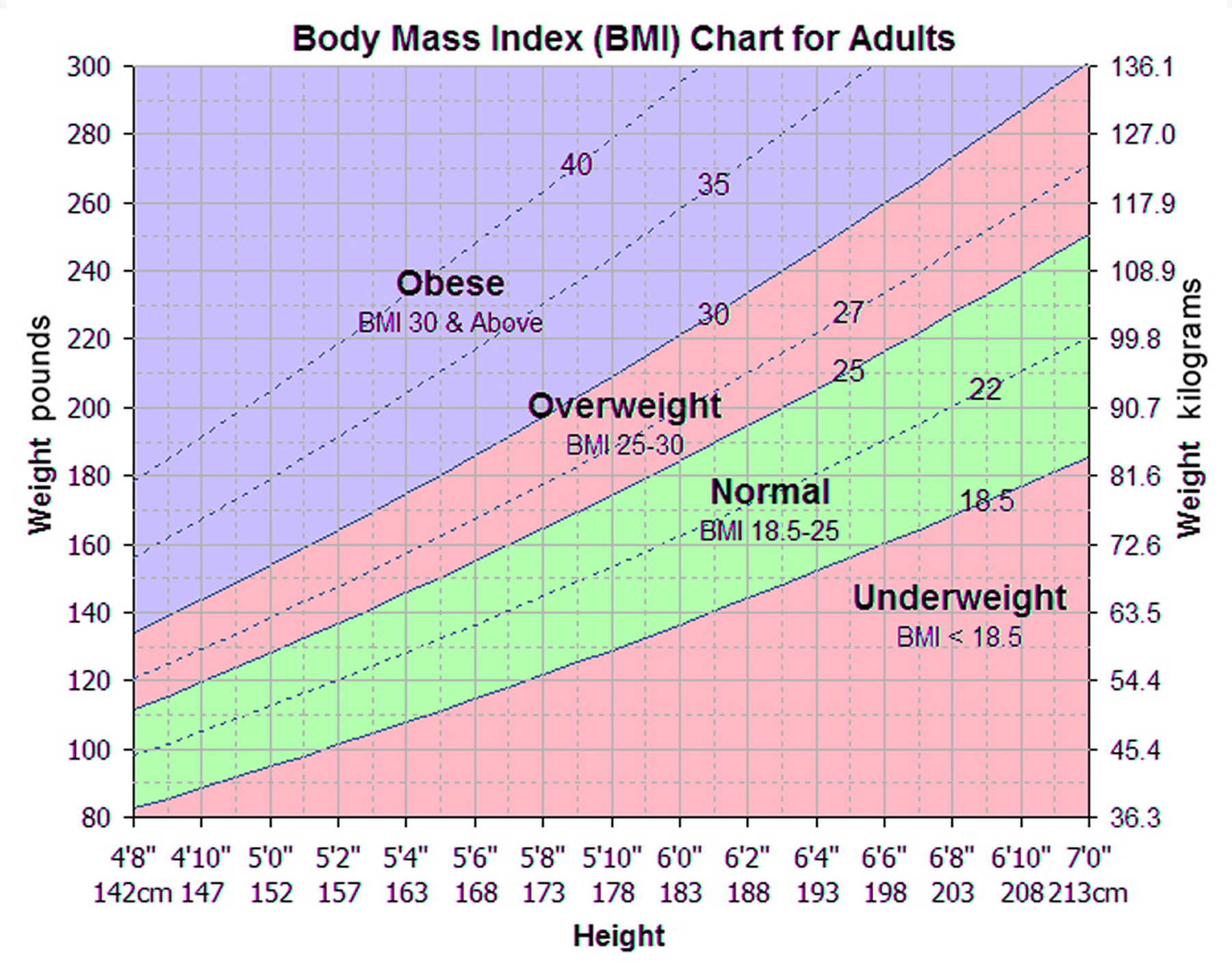 Body Mass Index Chart, Formula, How To Calculate for Men & Women