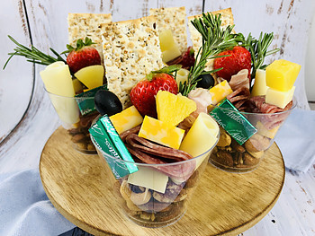 healthy charcuterie cups