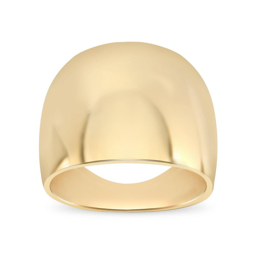 Thick Band Ring - 14K Gold Wide Gold Band | Helen Ficalora