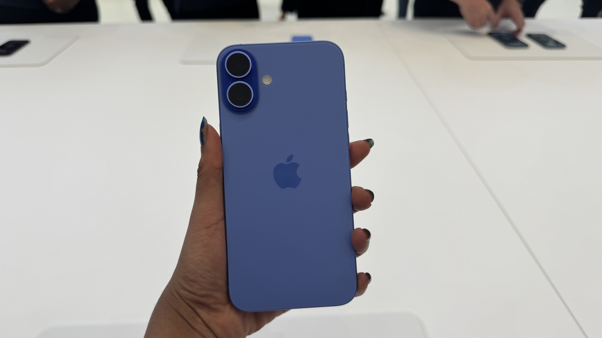 iPhone 16 in Ultramarine