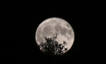 Last month's full moon over Kosovo