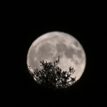 Last month's full moon over Kosovo