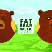 Massive bruisers go head to head in the last Fat Bear Week semifinal match