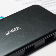 Black Anker USB-C hub