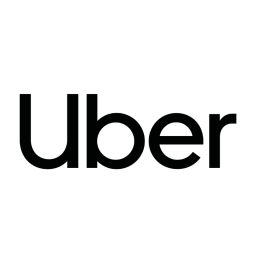 Uber logo on white background