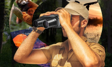 Double Barrel 720p Digital Night Vision Binoculars