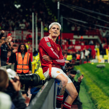 Alejandro Garnacho of Manchester United celebrates