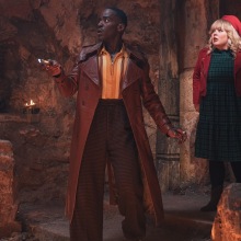 Ncuti Gatwa and Nicola Coughlan team up in "Doctor Who: Joy to the World." 