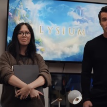 Charlotte Nicdao and Rob McElhenney in "Mythic Quest."