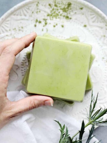 How to make lotion bars with matcha