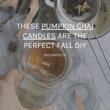 DIY Pumpkin Chai Infused Candles