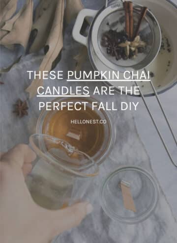 DIY Pumpkin Chai Infused Candles