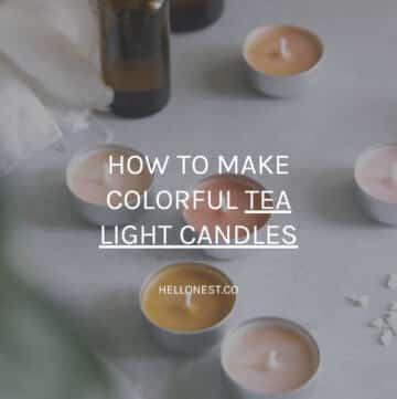 DIY tea light candles