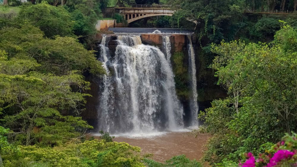 Chania Falls in Thika, Kenya