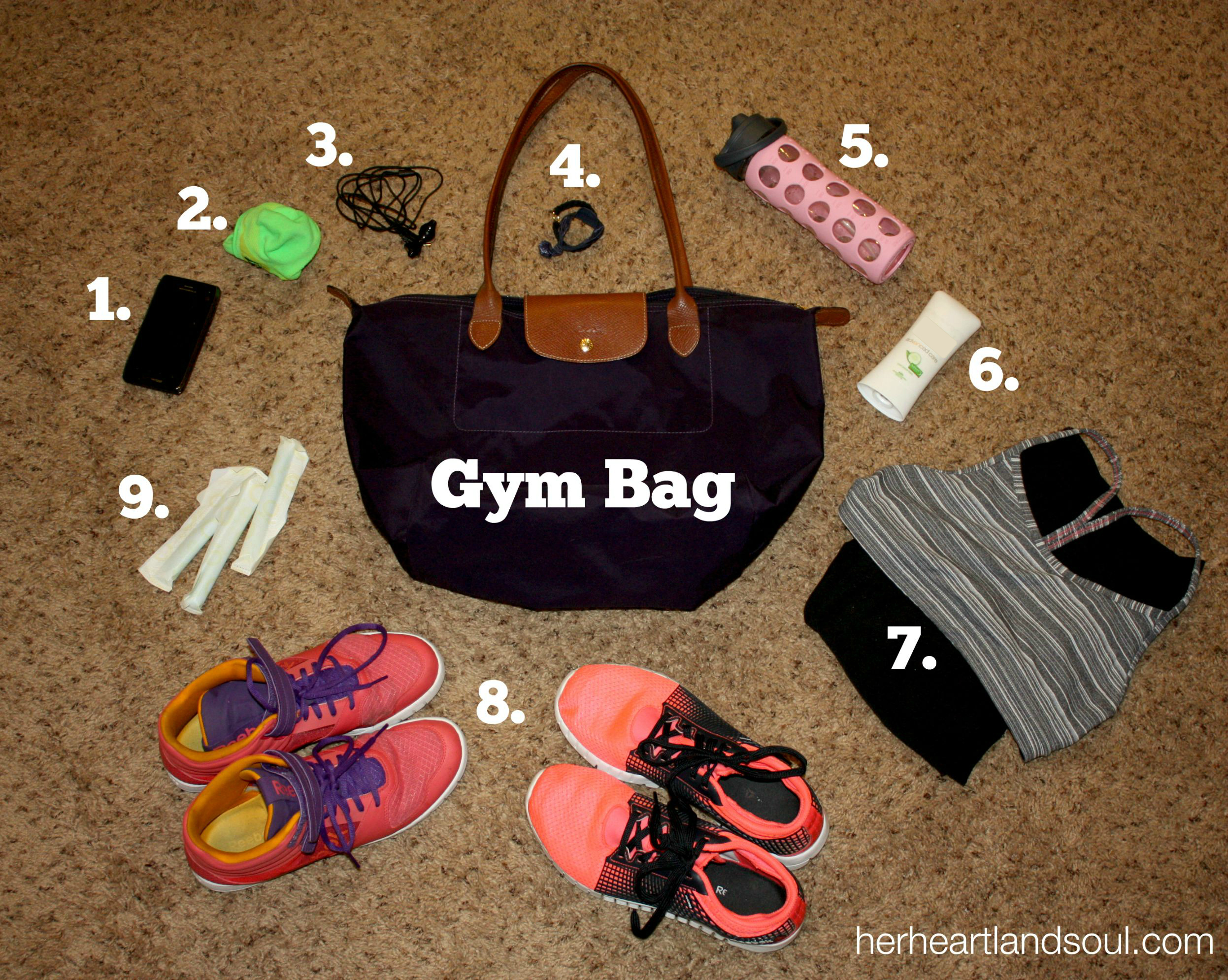 Gym Bag Contents Her Heartland Soul Erin Fairchild