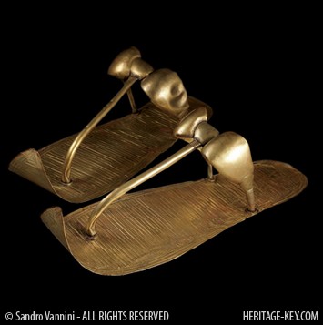 King Tut's Golden Sandals