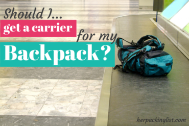 Should I Get a Carrier for my Backpack?