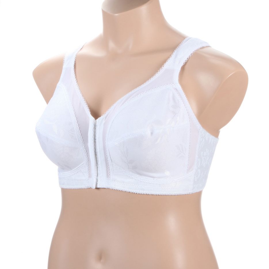 18 Hour Comfort Strap Front Close Bra White 40C