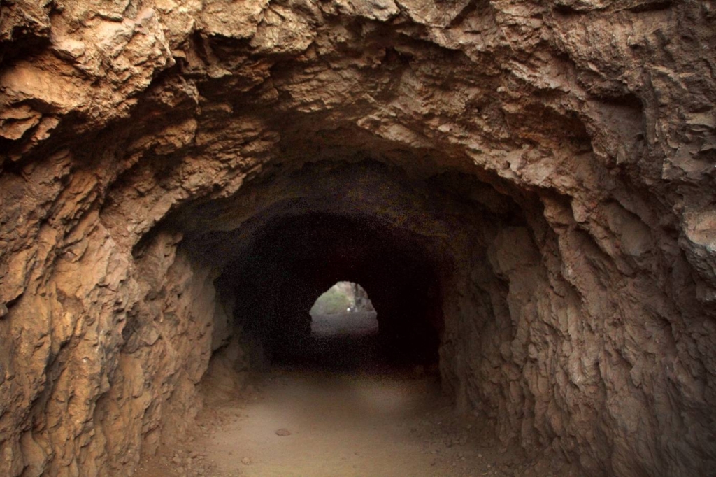 Located near Griffith Park is a famous cave used in many movies