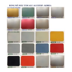 Bảng màu Álu Alcotop Metallic Color