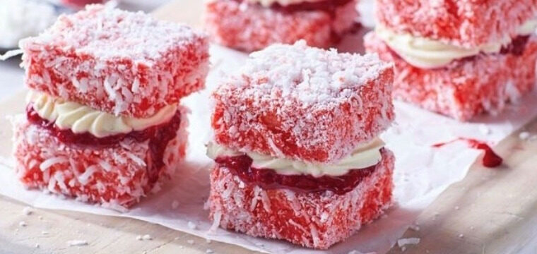 Low Carb Raspberry Lamington