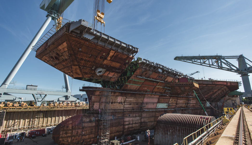 Cvn 79 Upper Bow Lift