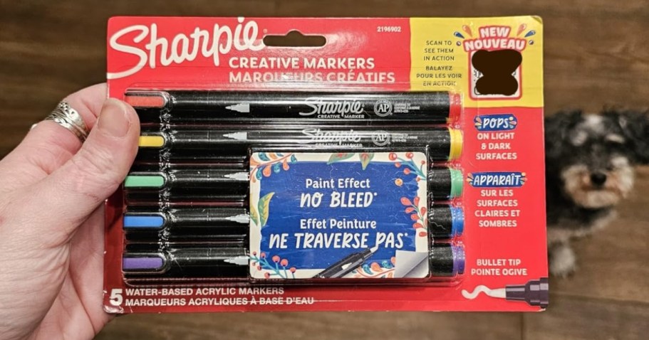 Water-Based Sharpie Markers 5-Pack Only $5.70 Shipped on Amazon (Won’t Bleed Through Paper)