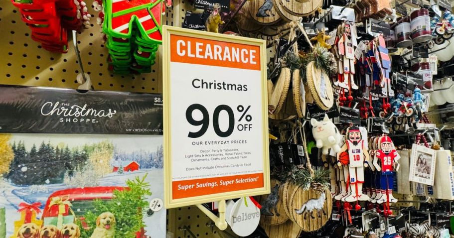 *HOT!* 90% Off Hobby Lobby Christmas Clearance | Decor, & More from ONLY 20¢!