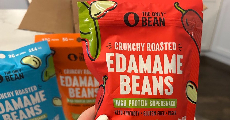 The Only Bean Roasted Edamame 3-Pack Just $7.70 Shipped on Amazon (High Protein Supersnack!)