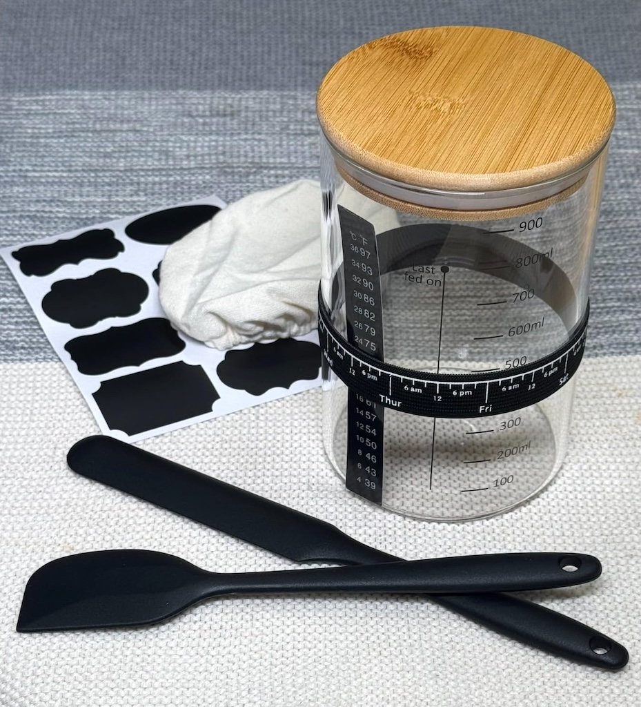 Sourdough Starter Jar Kit Just $10.99 on Amazon – Includes a Spatula & Scraper!