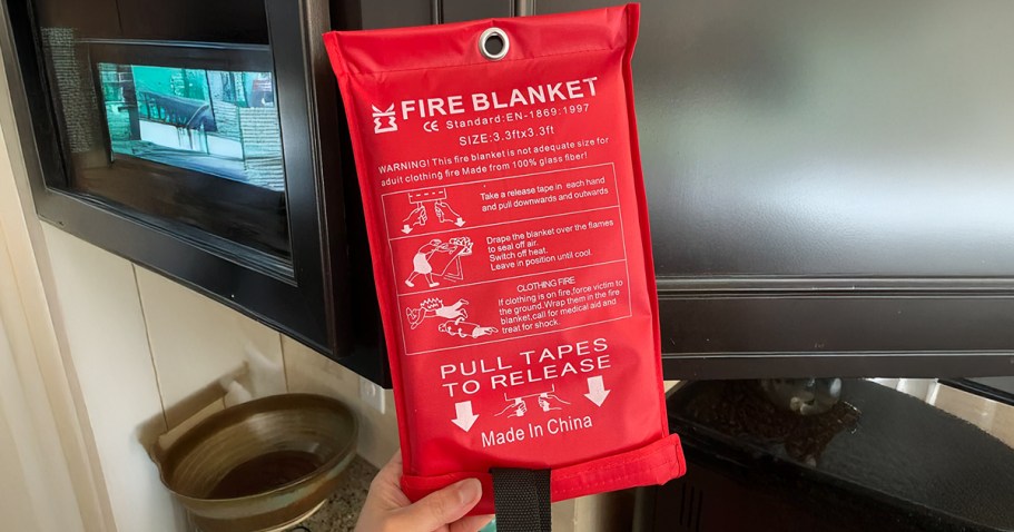 Fire Blanket 2-Pack Only $13.49 – Just $6.75 Each | Over 2,500 5-Star Reviews