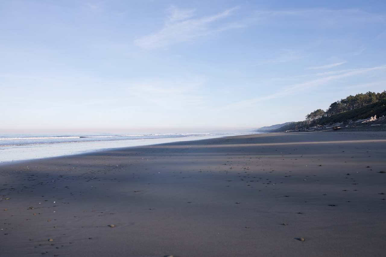 Having an entire Olympic beach to yourself is something special.