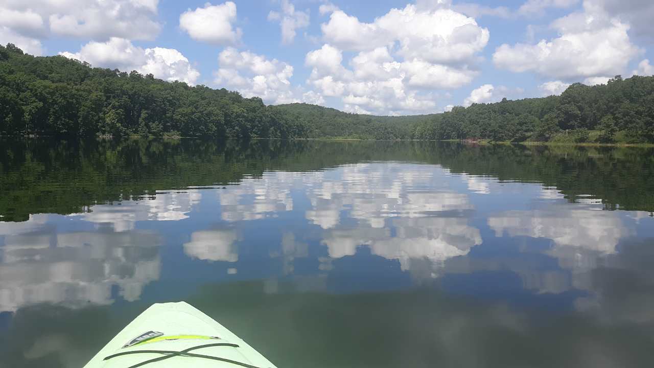 Kayaks and canoe available for rental