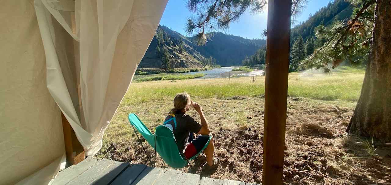 Glamping on the Salmon River