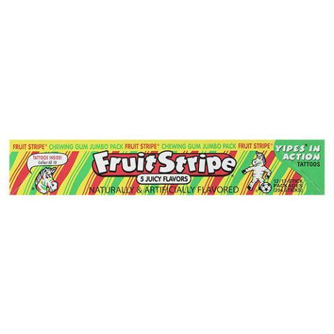 Fruit Stripe Bubble Gum