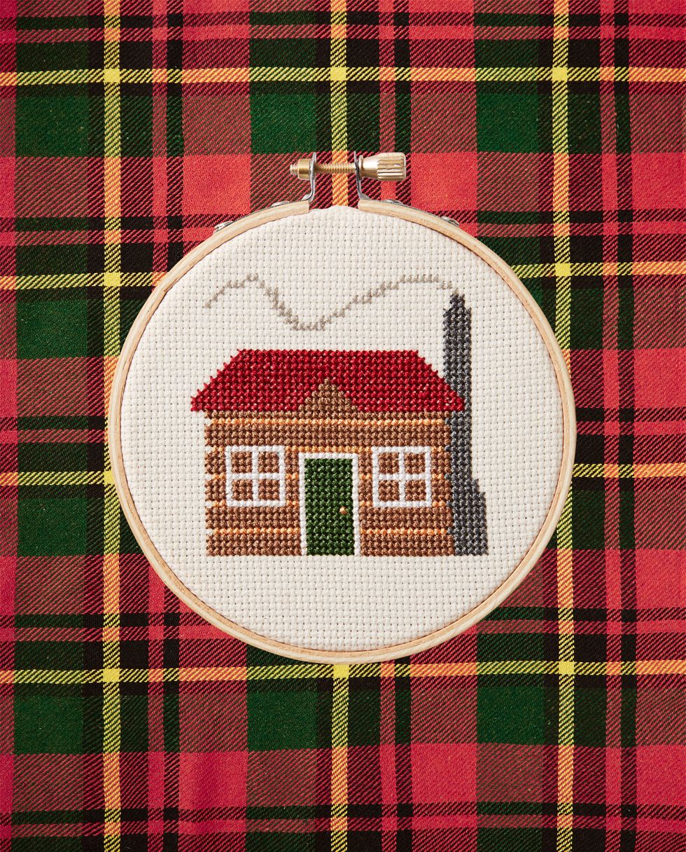 Plaid, Pattern, Tartan, Red, Textile, Maroon, Creative arts, Design, Embroidery, Cross-stitch, 