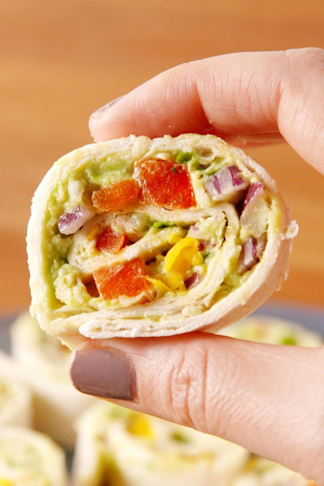 chicken avocado roll ups