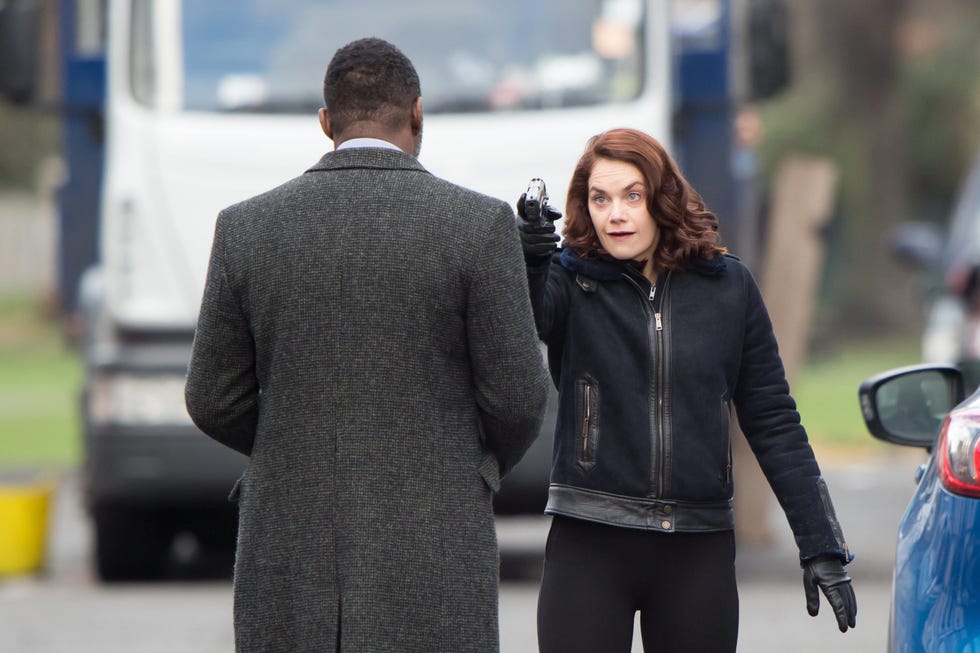 NO REUSE, Ruth Wilson, Idris Elba, Luther, Series 5, filming