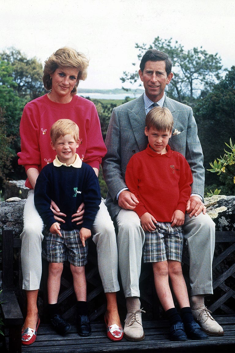 Princess Diana Family Photos - Princess Diana, Prince William, and ...